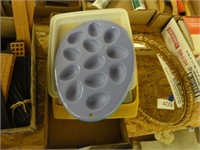 assorted egg trays