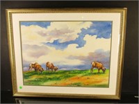 "Rocky Mountain Sheep" painting