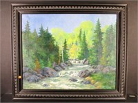 "Mountain Stream" painting