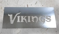 Stainless Steel Laser Cut Vikings Sign