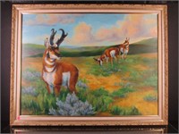"Pronghorn Country" painting
