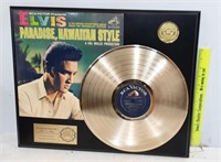 Elvis Gold Plated LP "Paradise Hawiian Style" 397/