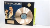 Elvis Gold Plated LP Elvis in Concert 447/500