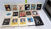 16 Elvis Presley 8 Track Tapes