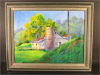 "Hidden Behind A Hill" painting