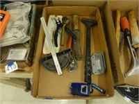 assorted hand tools and shop items
