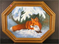 Snow Fox painting