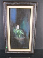 Bird on Grass painting