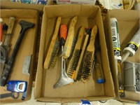 wire brushes, hand tools