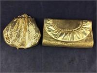 Two Gold Whiting & Davis Purses