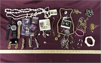 Lot Of Assorted Costume Jewelry And More
