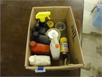 assorted oils and chemicals