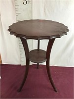 Ornate Vintage Mahogany Lamp Table