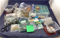 Huge Bin Of Jewelry Parts & Supplies For Crafting