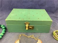 Vintage Jewelry Box With Contents