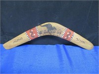 Wooden Boomerang 16 " Long " Latie Tribe "