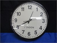 Large Metal Clock " London ' 15 1/2 " Diameter