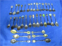 34 Collector Spoons  ( Thailand, Scotland, Cuba,
