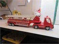 Vintage Nylint Aerial Hook 'N' Ladder Fire Truck