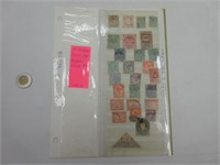 27 timbres divers pays majorité année 1890