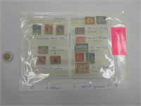 14 timbres antique Guatemala plusieurs mint