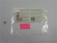 5 timbres Salvador dont 2 x 1896 100% gum N.H