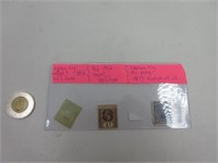 2 pence Fiji mint 1894 100% gum, 1/4d 1912 mint