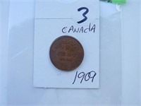 1909 Canada gros sous de collection tres bonne