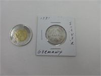 Allemagne 1881 silver