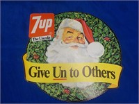 7UP Santa advertising 10"