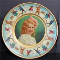 Union Pacific Tea Co. Metal Portrait Plate