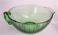 Large Green Depression Batter Bowl