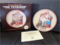 Rockwell 1980 Collector Plate "The Toy Maker"