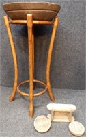 Primitives - Butter Molds, Bentwood Stand & Bowl