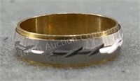 14K Gold Ring, Sz 9.5, 5.4g