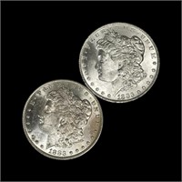 1883-O (2) Morgan Dollars UNCIRCULATED