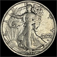 1917-S Walking Liberty Half Dollar NICELY CIRC
