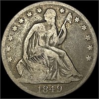 1849-O 13 Stars Seated Liberty Half Dollar NICE