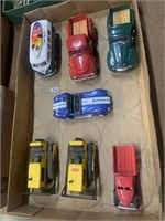 DIE CAST CARS- 1:32 SCALE AND TIMEX CLOCK