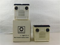 Delco Mini Freedom Battery Radios (2)