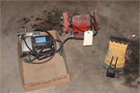 Bench grinder and saw