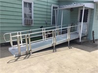 3ft wide 18ft long aluminum ramp - adjustable