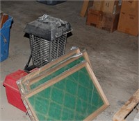 Bug zapper, furnace filters, furniture movers