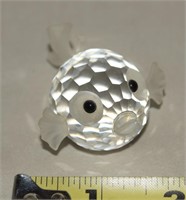 Swarovski Crystal Blowfish Figurine 2 1/8" Long
