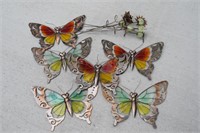 Outdoor Accents: Butterflies + with glass