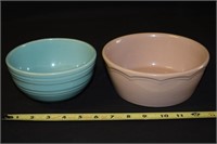 McCoy USA Pottery 6" Banded Bowl + Hall Fleshtone