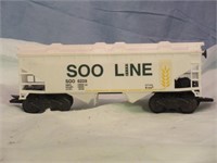 Early K-Line Soo Line O Gauge Covered Hopper Car