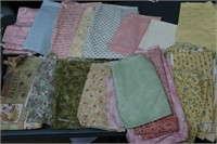 Lot of Pastels Quilt Fabric-All for one money!