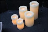 Lot of 5 Battery Operated Candles