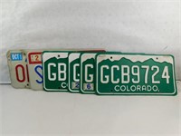 Colorado and Arkansas License Plates